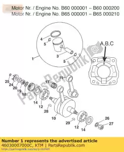 KTM 46030007000C pistone cpl. 43,5mm c 60 98 - Il fondo