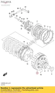 suzuki 2120024B12 gear assy,prima - Bottom side