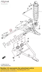 suzuki 5245531G10 spacer, fr suspe - Onderkant