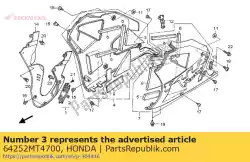 Here you can order the mat b, middle cowl from Honda, with part number 64252MT4700: