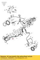 T2020234, Triumph, hydraulische pijp triumph sprint gt sprint st 208167 > 1050 2005 2006 2007 2008 2009 2010 2011 2012 2013, Nieuw