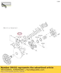 Here you can order the weight-ramp from Kawasaki, with part number 391520091: