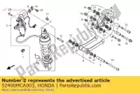 52400MCA003, Honda, cuscino assy., rr. honda gl goldwing a gold wing  gl1800a 1800 , Nuovo