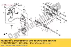 Qui puoi ordinare cuscino assy., rr. Da Honda , con numero parte 52400MCA003: