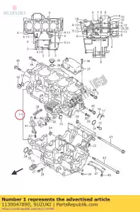 Suzuki 1130047890 conjunto de cárter - Lado inferior