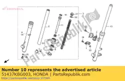 Aqui você pode pedir o anel, pistão (showa) em Honda , com o número da peça 51437KBG003: