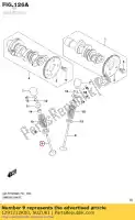 1291212K00, Suzuki, valvola, scarico suzuki gsxr150rfx gsxr150rf gsxs125mlx gsxs125ml gsxr125xa gsxs125xa gsxr125a 150 125 , Nuovo