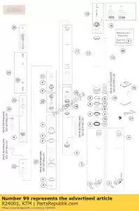 ktm R24001 reparatieset - Onderkant