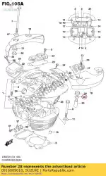 Here you can order the washer,9. 5x20x1 from Suzuki, with part number 0916009016: