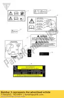 T3900093, Triumph, etiqueta rodando em triumph daytona 675 from vin 564948 daytona 675 vin 381275 to vin 564947 street triple from vin 560477 street triple r from vin 560477 street triple r to vin 560476 street triple to vin 560476 675 2008 2009 2010 2011 2012 2013 2014 2015 2016, Novo