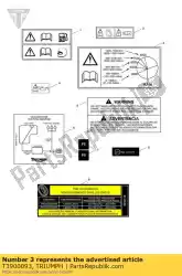Here you can order the label running in from Triumph, with part number T3900093: