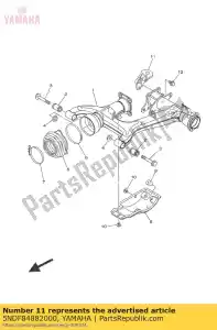 yamaha 5NDF84882000 hook - Bottom side