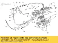 GU31114165, Piaggio Group, Air filter support moto-guzzi nevada nevada base club nevada club ntx sp strada t targa v x 650 750 1985 1986 1987 1988 1990 1991 1992 1993 1995 1996 1998 2002, New