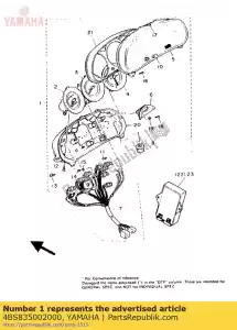 Yamaha 4BS835002000 tachimetro assy - Il fondo