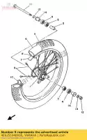 4ES251040000, Yamaha, falado definido, frente yamaha yz yzlc 80, Novo