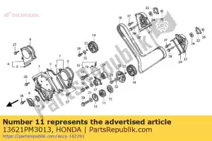 Honda 13621PM3013 pulley, timing belt drive - Bottom side