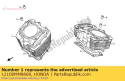 Tutaj możesz zamówić komp. Cylinder, fr od Honda , z numerem części 12100MM8680: