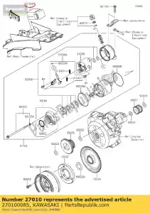 kawasaki 270100085 mudar klx110cbf - Lado inferior