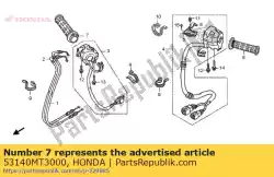 grip assy., gas geven van Honda, met onderdeel nummer 53140MT3000, bestel je hier online: