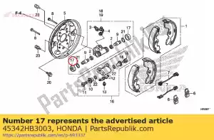 honda 45342HB3003 bagagliaio, cilindro della ruota - Il fondo