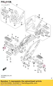 suzuki 4357615H00 sensor,footrest - Bottom side