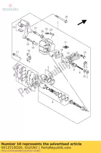 Suzuki 6912510G00 arm - Bottom side