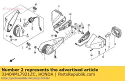 Qui puoi ordinare nessuna descrizione disponibile al momento da Honda , con numero parte 33404ML7921ZC: