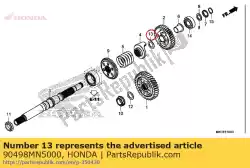 sluitring, 22,2x35x2,6 van Honda, met onderdeel nummer 90498MN5000, bestel je hier online: