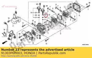 Honda 91303P6H003 o-ring, 11,7x1,9 (keihin) - Onderkant