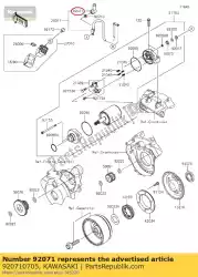 Here you can order the grommet klx125ccf from Kawasaki, with part number 920710705: