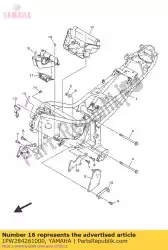 Here you can order the bracket 1 from Yamaha, with part number 1PW284261000: