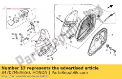 garnering, licentie van Honda, met onderdeel nummer 84702MEA650, bestel je hier online: