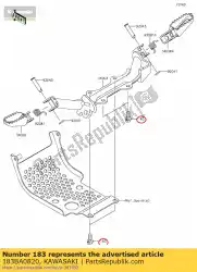 bolt-upset-ws-small van Kawasaki, met onderdeel nummer 183BA0820, bestel je hier online: