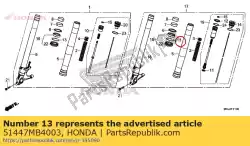 Ici, vous pouvez commander le circlip, interne auprès de Honda , avec le numéro de pièce 51447MB4003: