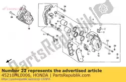 Ici, vous pouvez commander le support comp., r. Auprès de Honda , avec le numéro de pièce 45210ML0006: