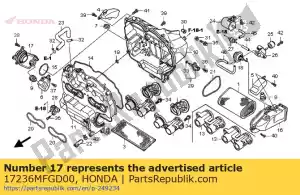 honda 17236MFGD00 komp. kana?owa, r. od?wie?acz powietrza - Dół