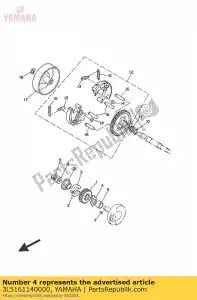 yamaha 3L5161140000 placa - Lado inferior