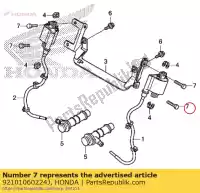 92101060224J, Honda, bullone, esagonale, 6x22 honda  cb cbf nc nt vf vt vtx xl xrv 110 125 500 700 750 1000 1300 1800 1993 1994 1995 1996 1997 1998 1999 2000 2001 2002 2003 2004 2005 2006 2007 2008 2009 2010 2011 2012 2013 2017 2018 2019 2020, Nuovo