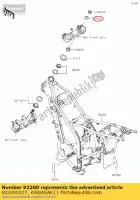 922000517, Kawasaki, rondella, gambo dello sterzo kawasaki klx  s c dtracker d t l sf w klx250 tracker 125 klx110 klx125 klr650 klx110l klx140l klx140 klx250s klx230r klx230 klx300r klx140r 250 110 650 140 230 300 , Nuovo