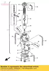 Aquí puede pedir boquilla principal de Yamaha , con el número de pieza 510141415600: