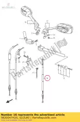 Here you can order the cable assy,clut from Suzuki, with part number 5820047H20: