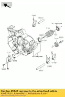 490470003, Kawasaki, deslocamento da haste, saída, l = 94,5 kx250- kawasaki kx 250 2004 2005 2006 2007 2008 2009 2010 2011, Novo