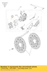 Here you can order the piston set, 2 piston cal. 35mm from Triumph, with part number T2020356: