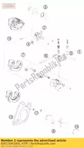 ktm 83013042000 leva di arresto cpl. - Il fondo