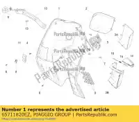 65711820EZ, Piaggio Group, bandeja de bagagem preparada     , Novo