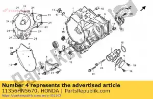 Honda 11356HN5670 cap, snelheidsmeter s - Onderkant