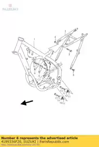 suzuki 4199336F20 plaque, moteur mt - La partie au fond