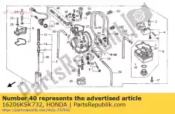 Here you can order the needle set, jet (6dgy26-6 from Honda, with part number 16206KSK732: