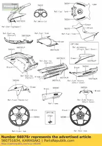 kawasaki 560751834 modello, tomaia superiore, rh, cnt zx140 - Il fondo