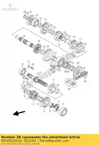 Suzuki 0930022018 arbusto - Lado inferior